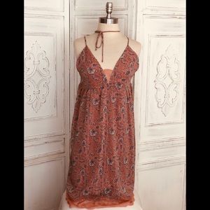 William Rast pink canyon babydoll slip dress